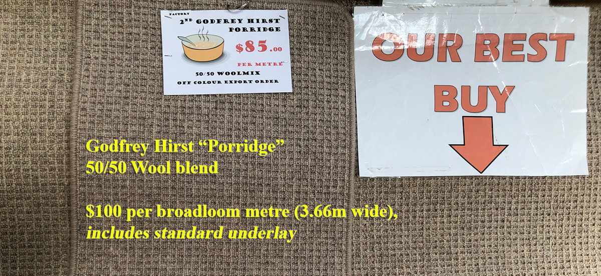 Roses Carpets Porridge Factory Second Special Offer